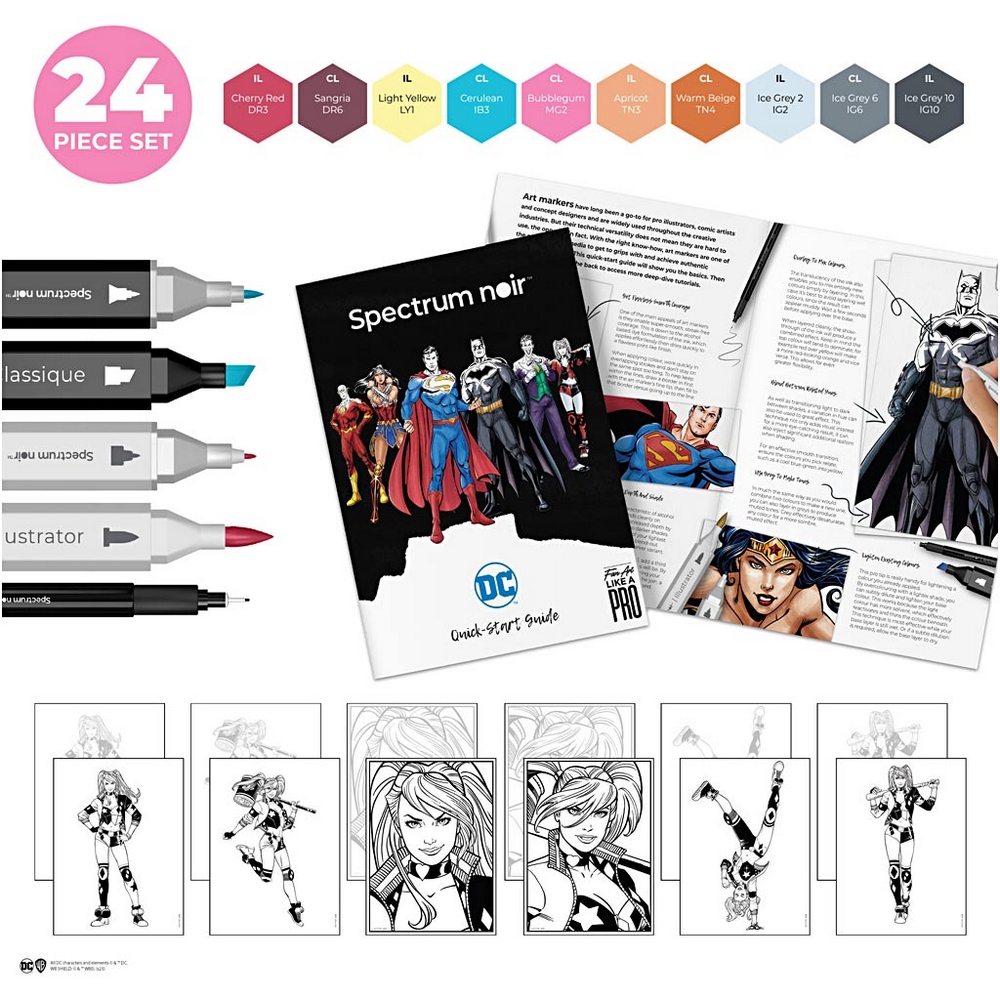 Hobbysett Creativ Company DIY Kit Illustrasjon Harley Quinn