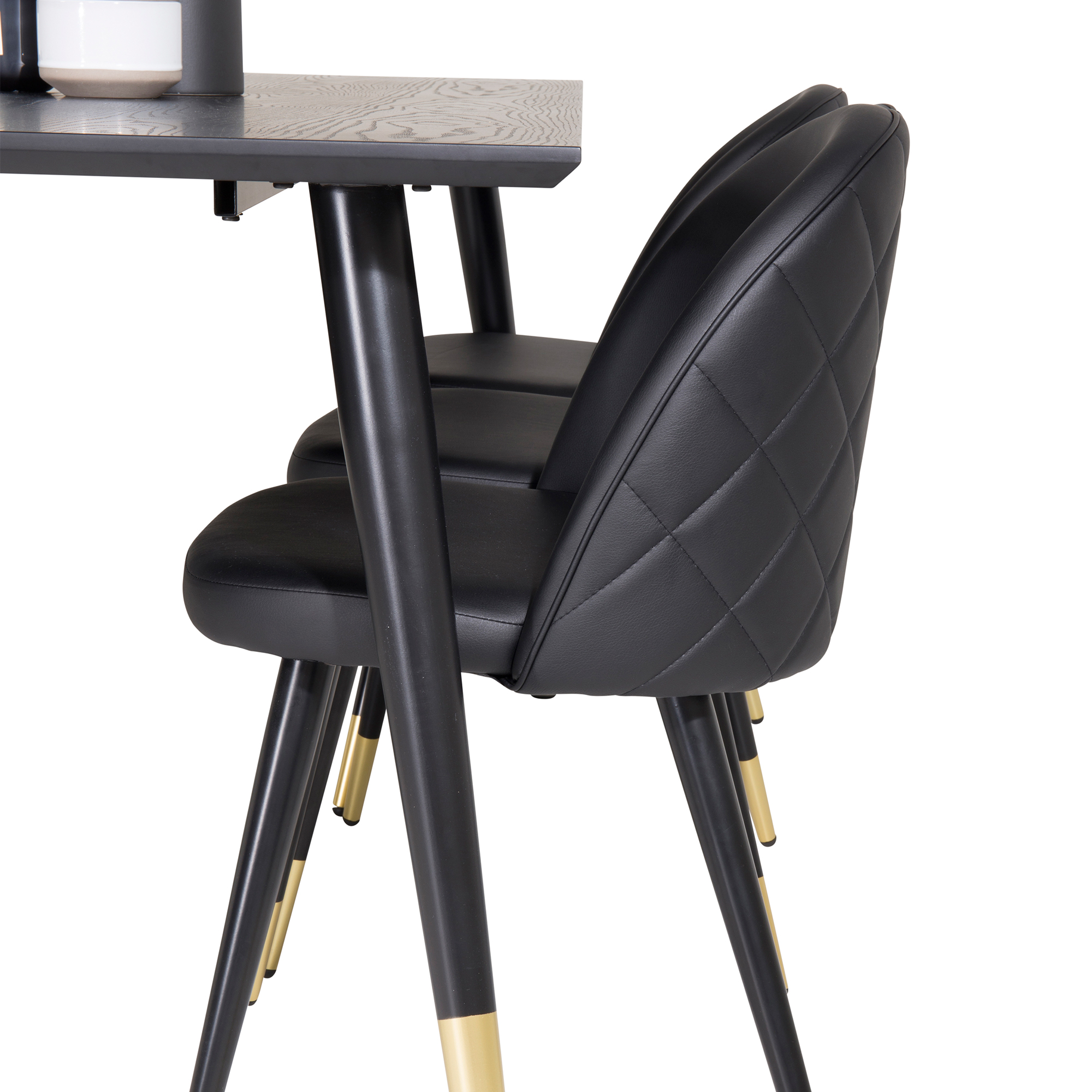 Spisegruppe Venture Home Dipp med 6 Velvet Stoler
