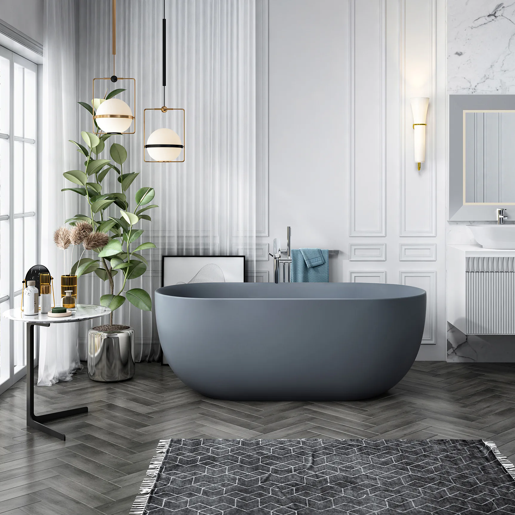 Badekar Bathlife Soft 1600 mm