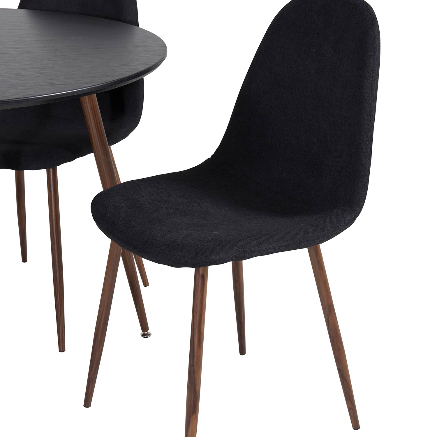 Spisegruppe Venture Home Plake med 4 Pobbie Stoler Polyester Rundt