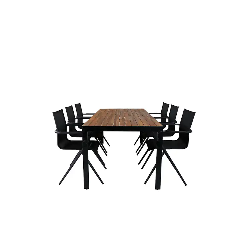 Spisegruppe Venture Home Bois med 6 Act Stoler