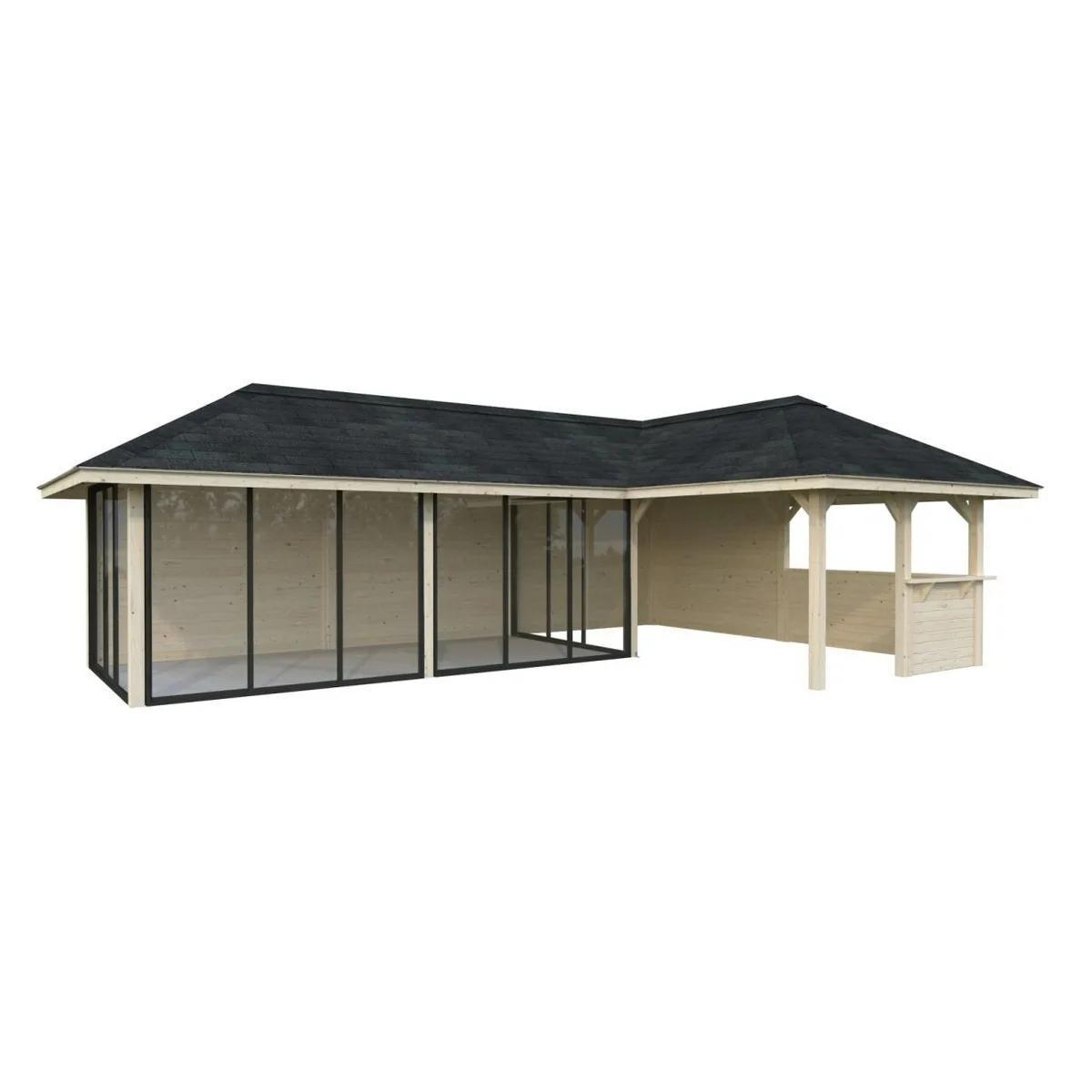 Hagestue Palmako Bianca 33,2 m2 Sett 221 Slide