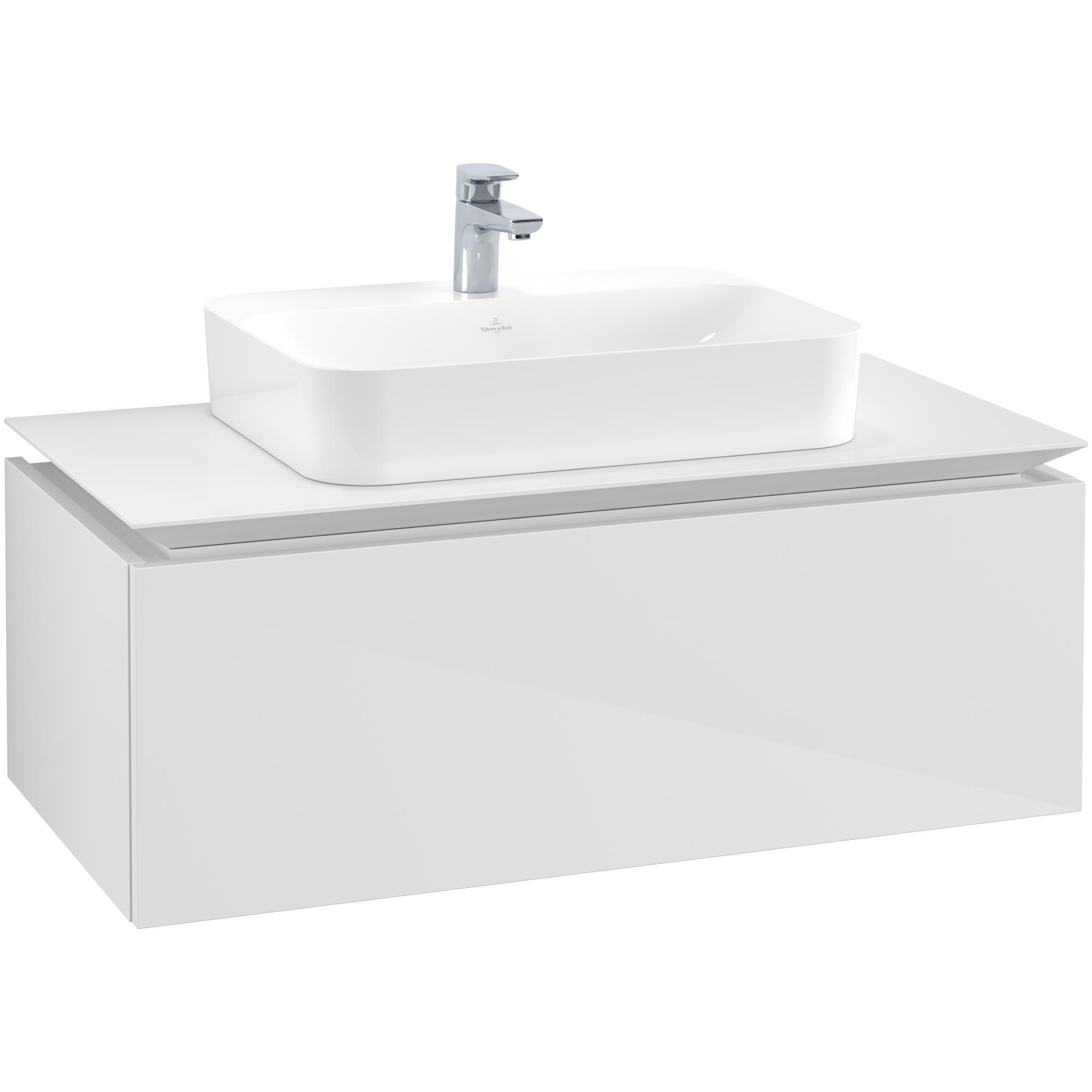 Tvättställsskåp Villeroy & Boch Legato Kompakt med 1 Låda för Ytmonterat Tvättställ från Finion & Memento | badrum - badrumsmobler - tvattstallsskap-och-kommod | KakelKungen
