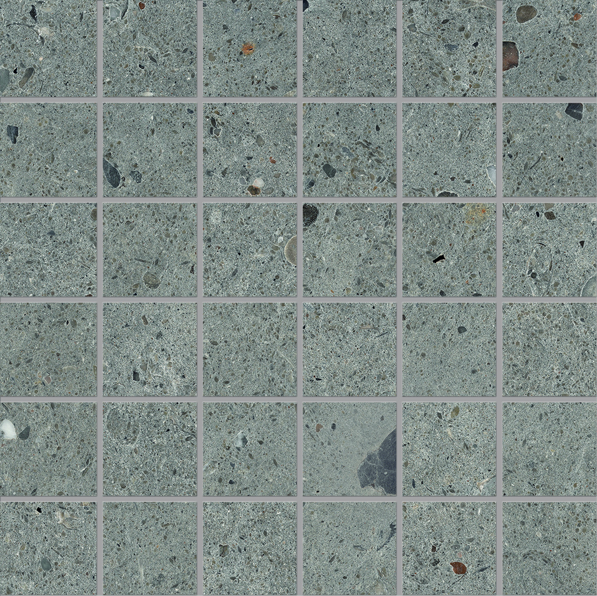 Mosaikk Lhådös Slite antrasitt  5x5 cm