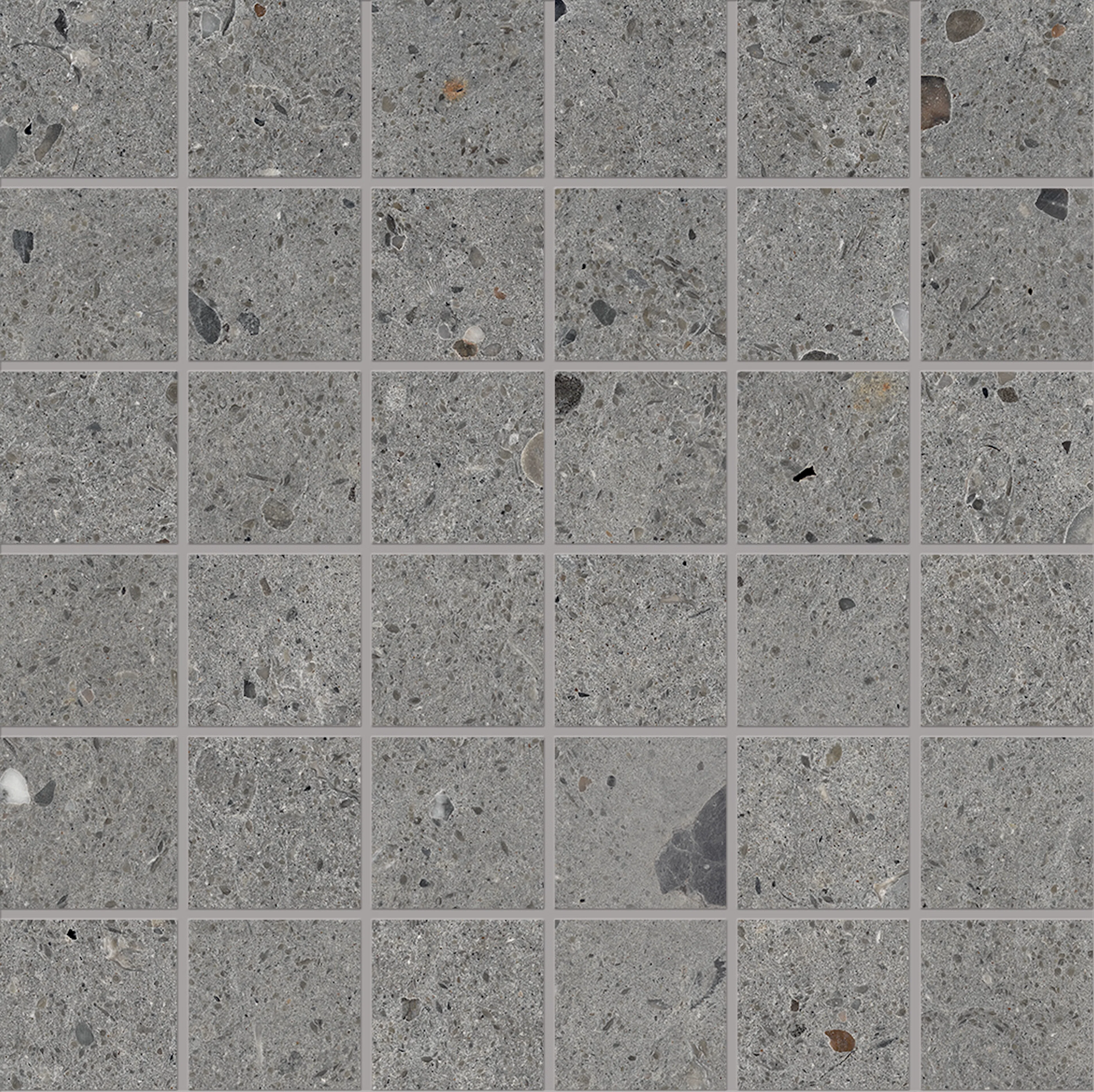 Mosaikk Lhådös Slite antrasitt  5x5 cm