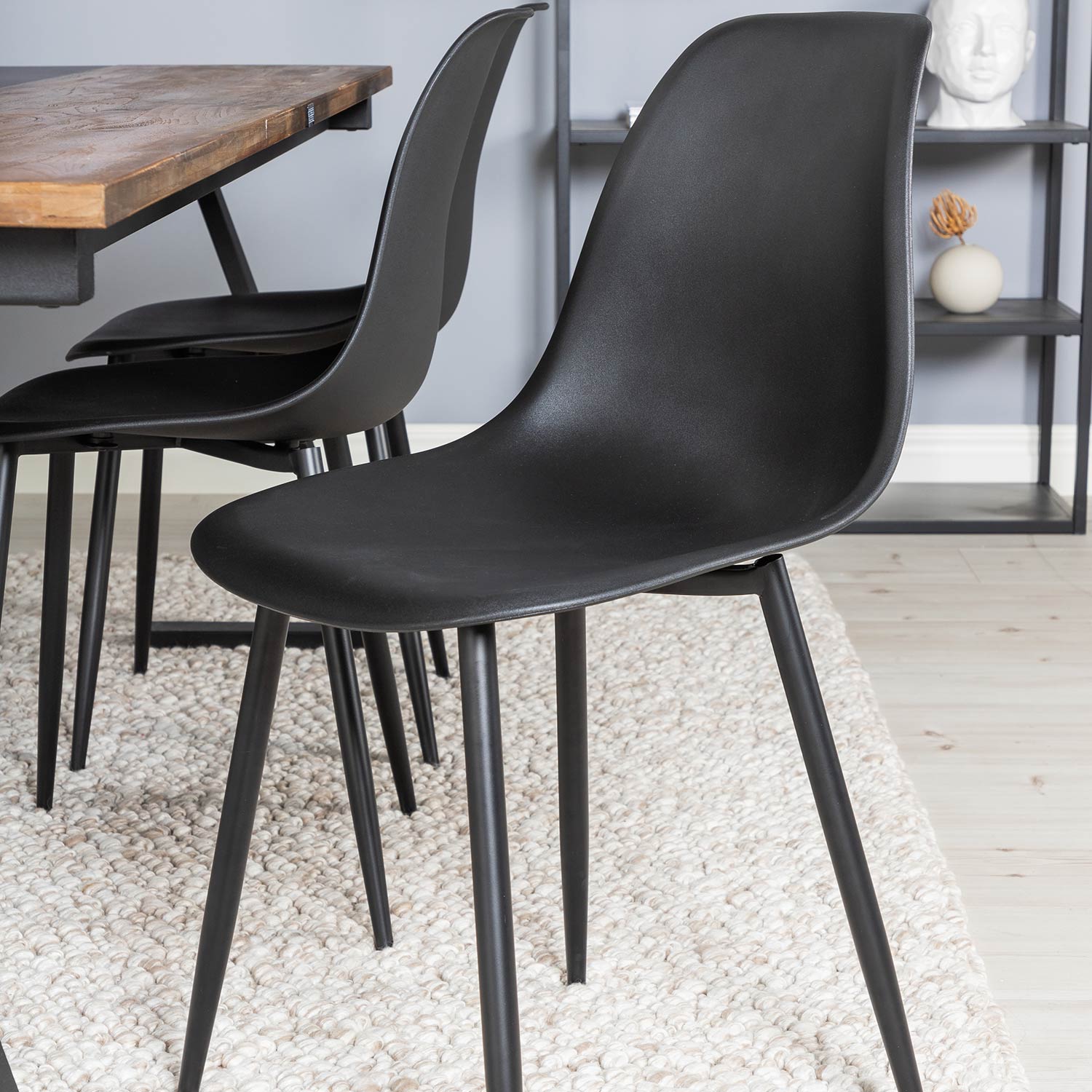 Spisegruppe Venture Home Jane med 6 Pop Stoler