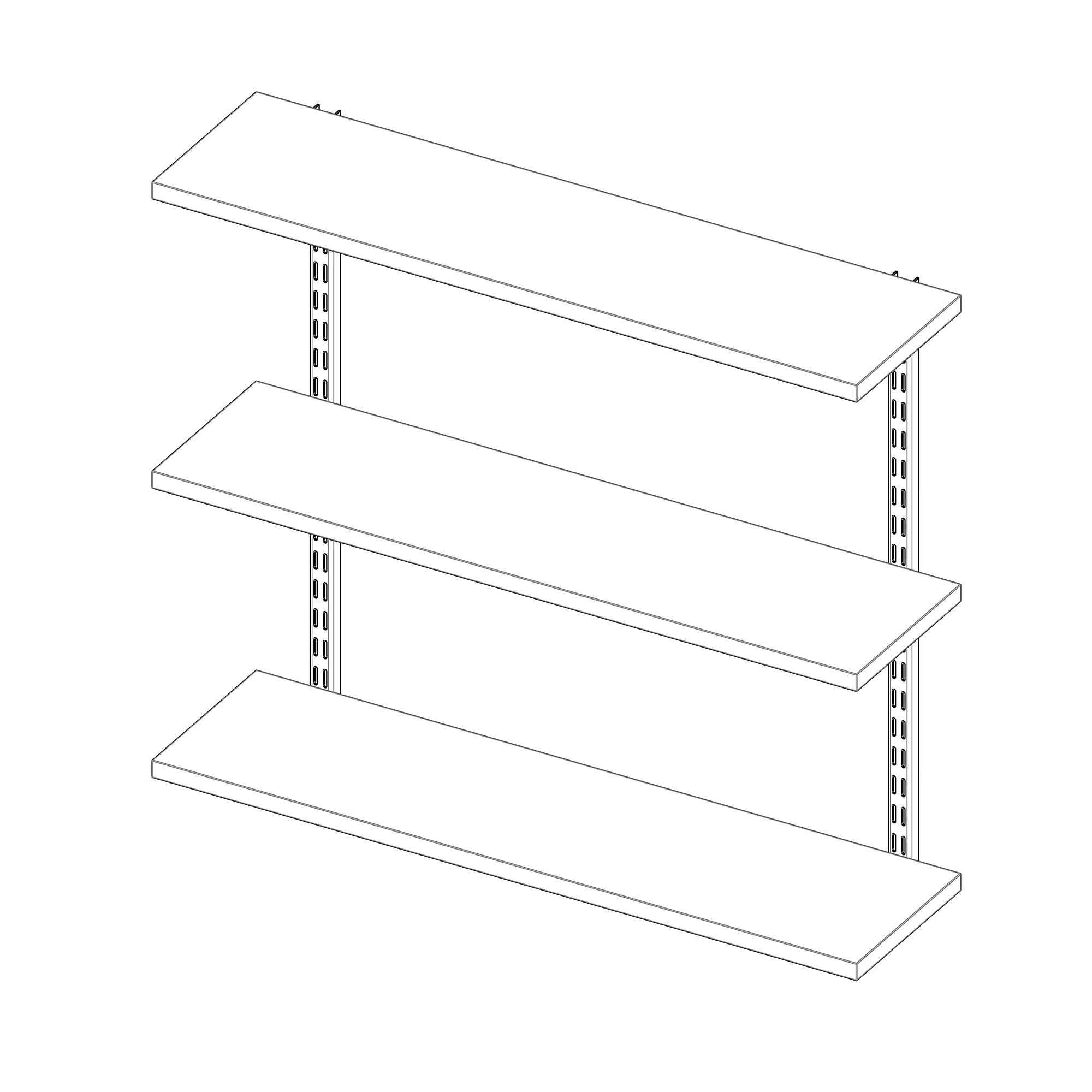 Hyllesystem Elfa Kit Plugg-inn