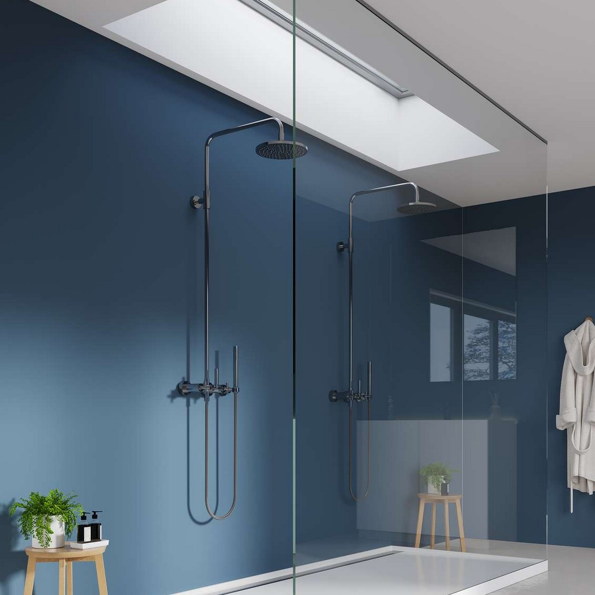 Baderomspanel Fibo 6274-00 Dusty Blue