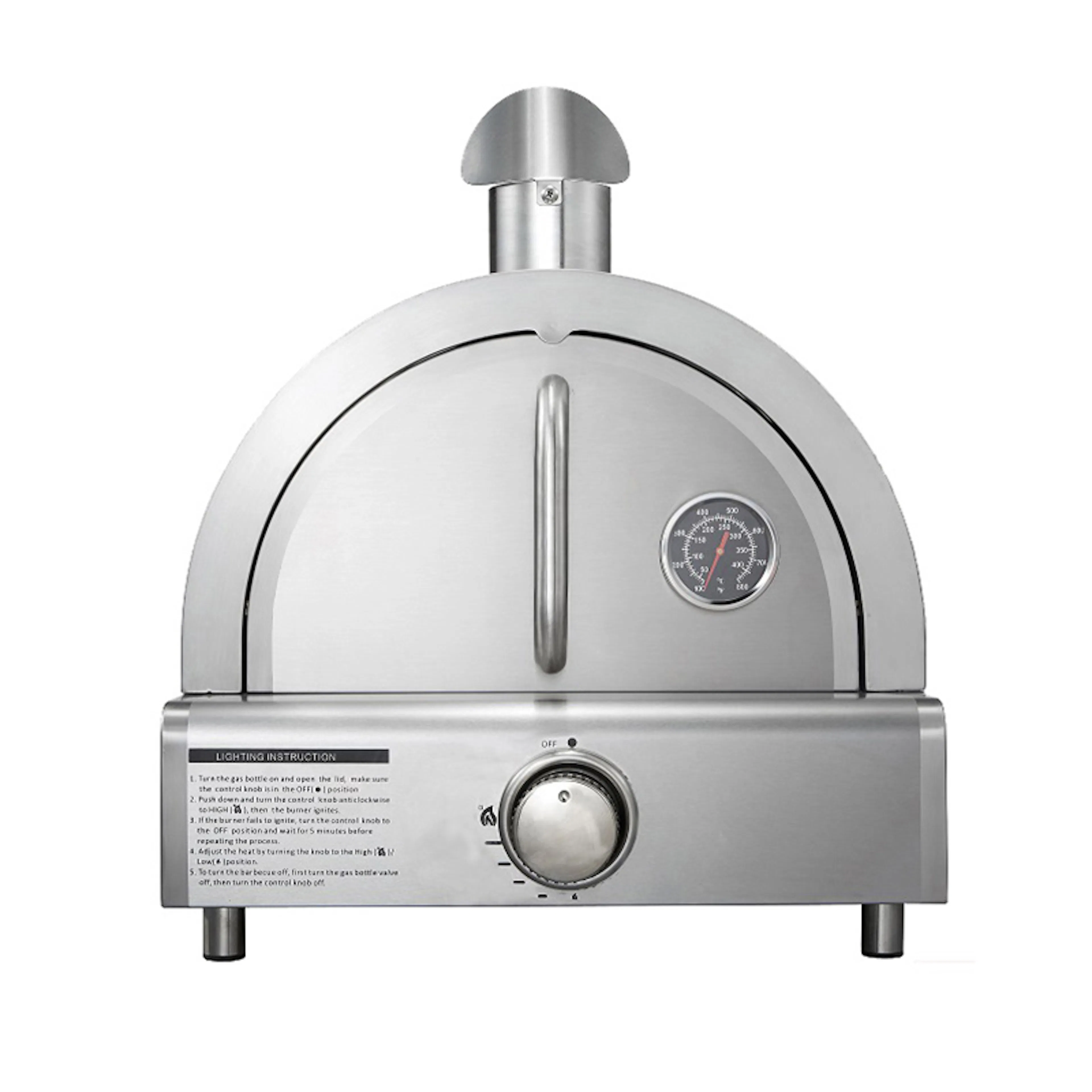 Frittstående Pizzaovn Myoutdoorkitchen Stainless Collection Philadelphia Gass