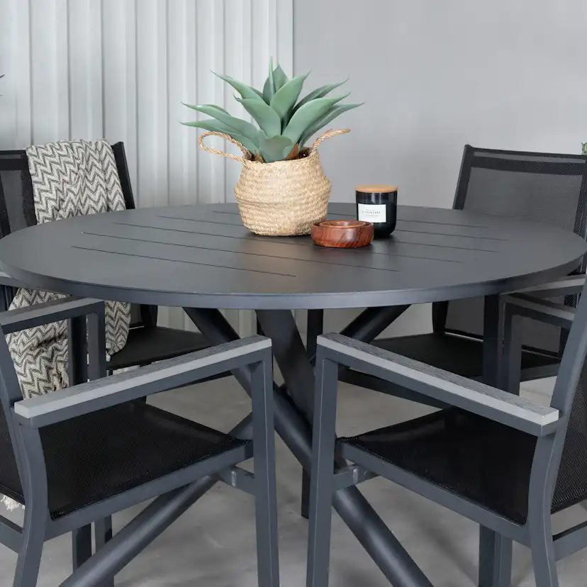 Spisegruppe Venture Home Ande med 4 Pussel Spisestoler