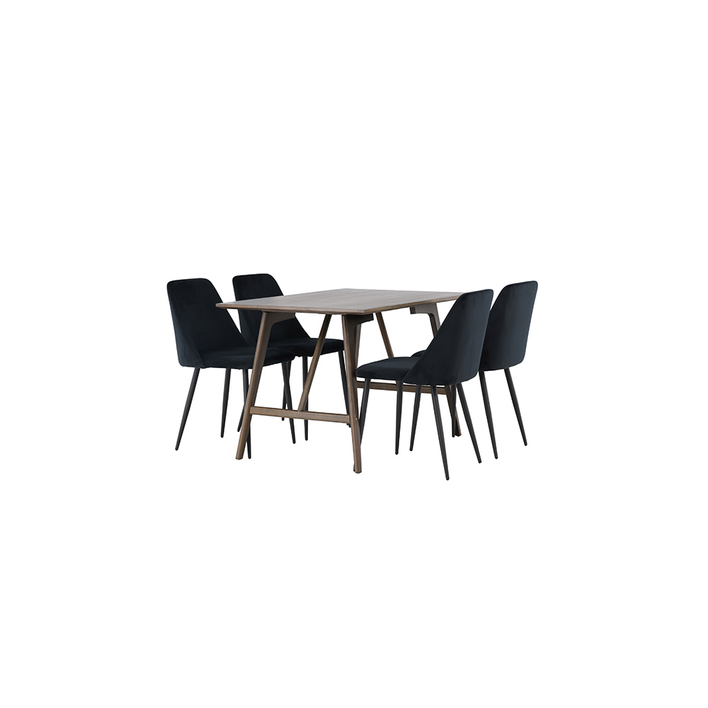 Spisegruppe Venture Home Kaseidon med 4 stk Night Stoler