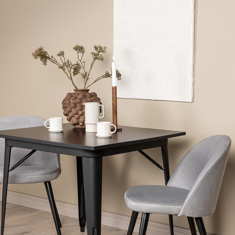 Spisegruppe Venture Home Tempe med 2 Velvet Stoler