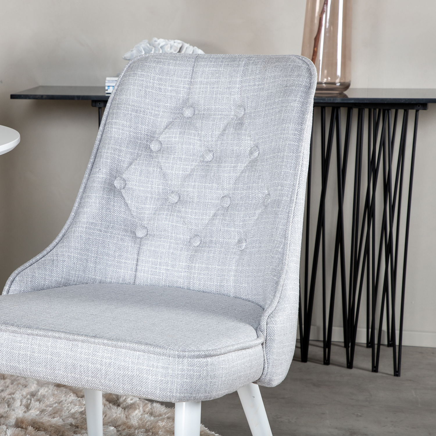 Spisegruppe Venture Home Plake med 4 Vera Stoler Polyester Rundt