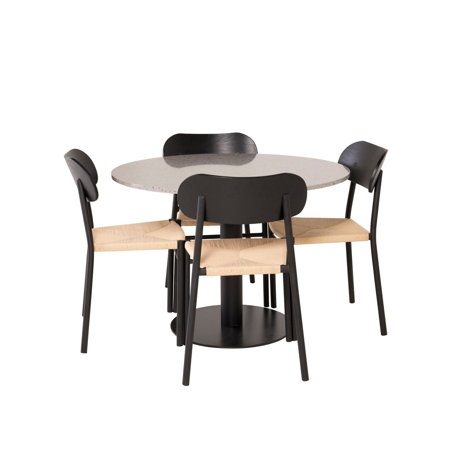 Spisegruppe Venture Home Razzia med 4stk Polly Stoler