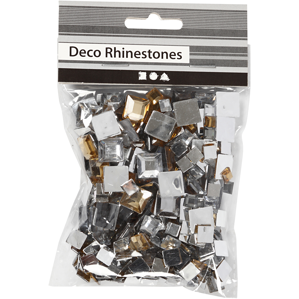 Rhinsten Creativ Company Firkantet Str 6+9+12 mm 360 St/1 Pk