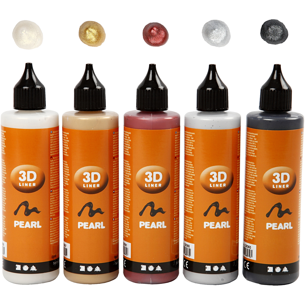 3D Liner Creativ Company Metallicfarger 5x100 ml/1 Pk
