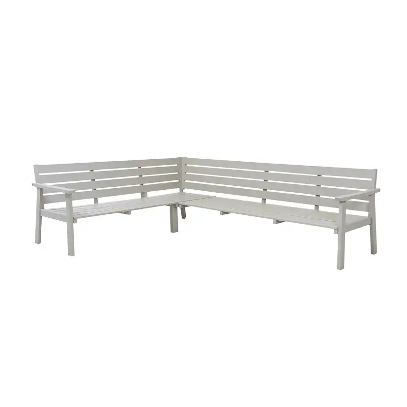 Hagesofa Eden Wood Ransvik Hjørnesofa 200 x 270 cm inkl Puter Greige