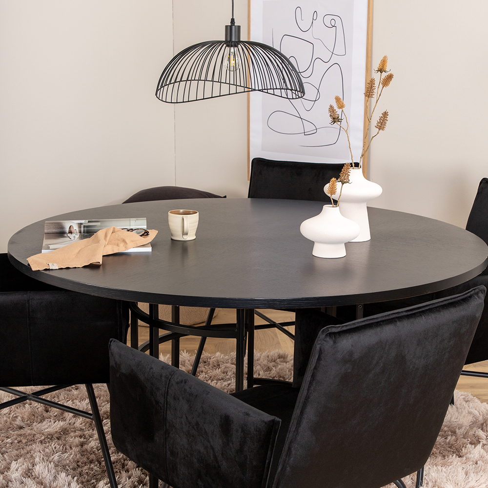 Spisegruppe furniture/fashion Copenhagen Ø140 cm med 4 Petra Stoler