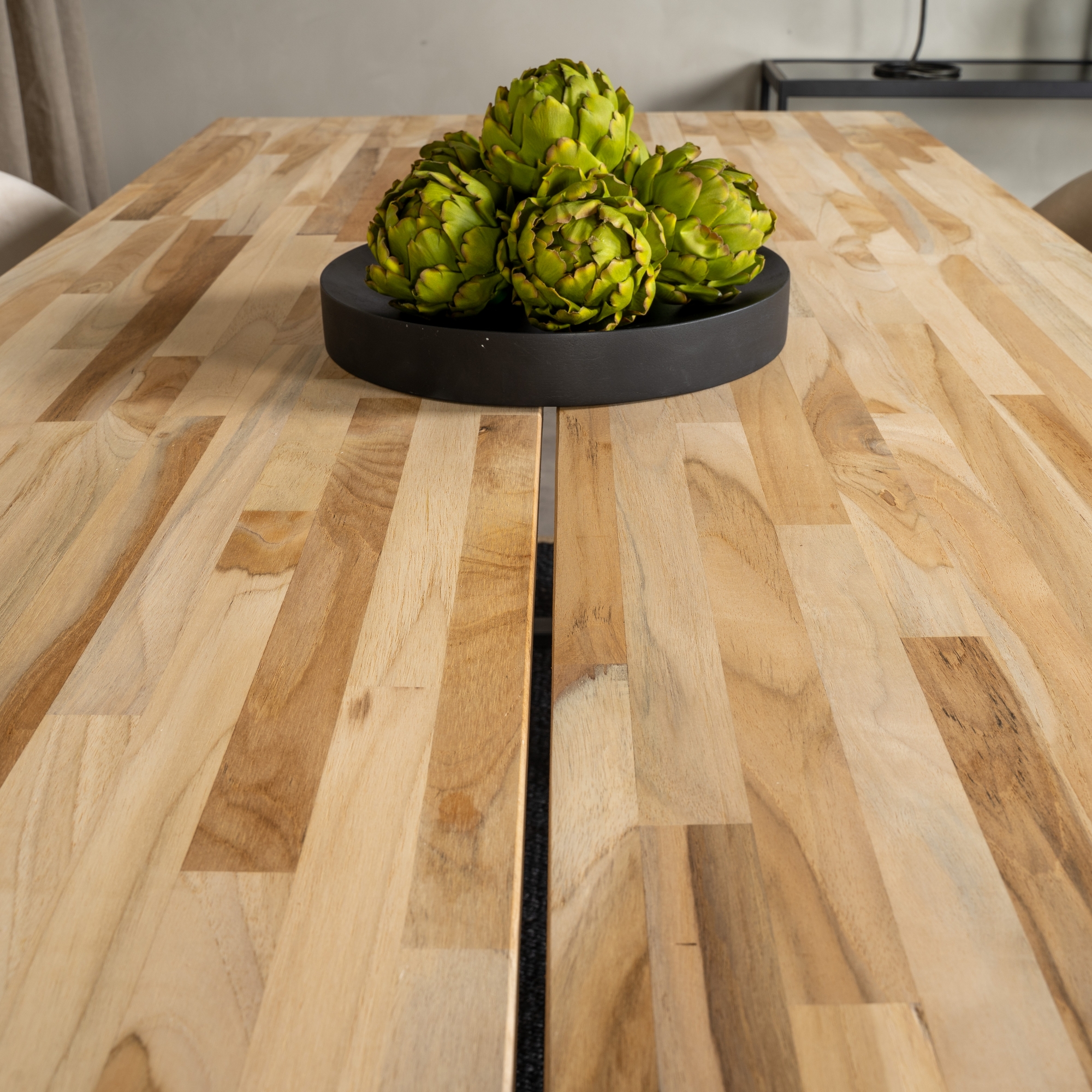 Spisegruppe Venture Home Cirebon med 6 Velvet Stoler