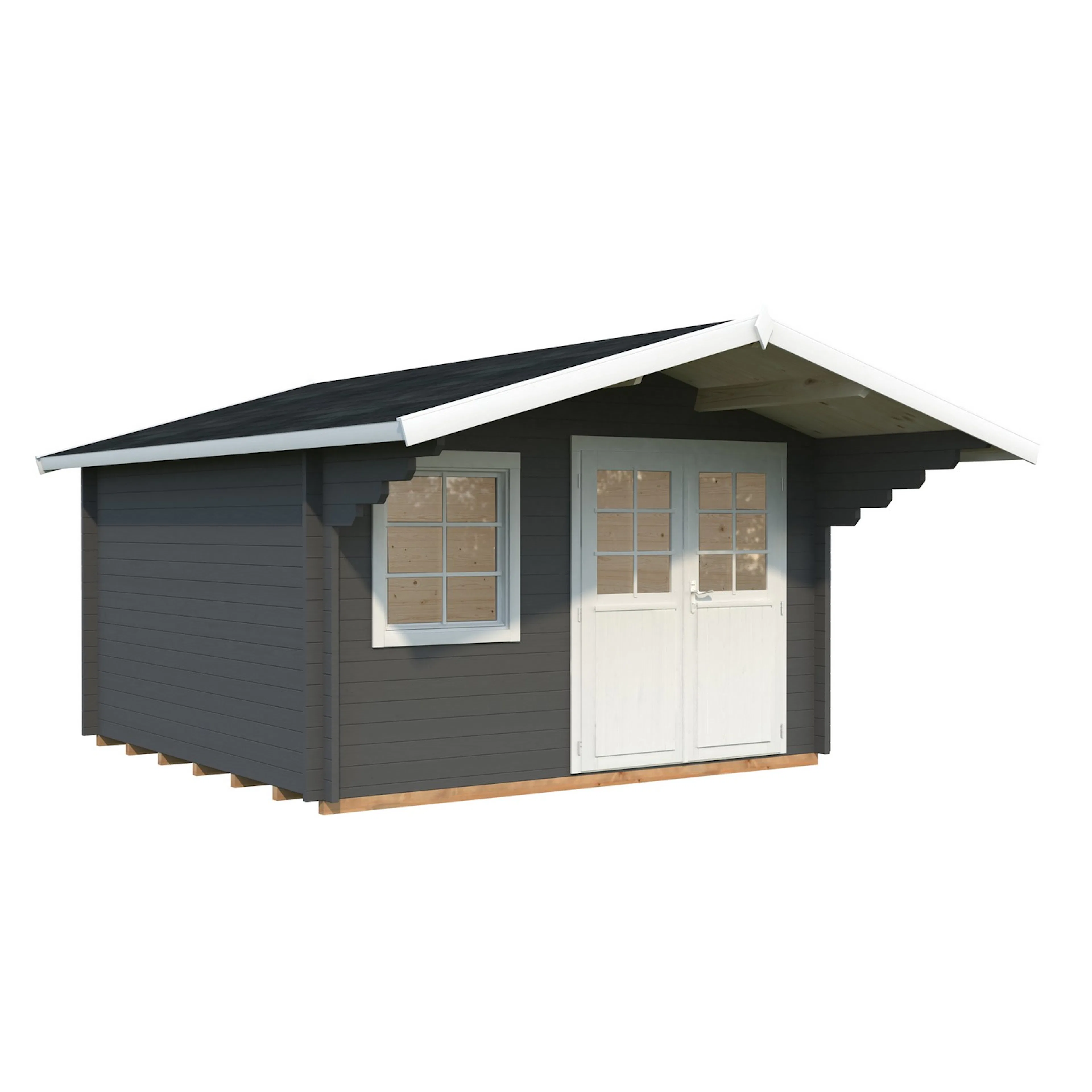 Hvit/Mørkegrå