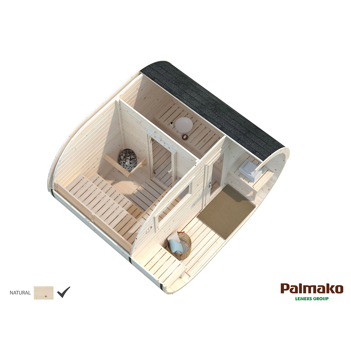 Sauna Palmako Anette 3,0 + 1,5