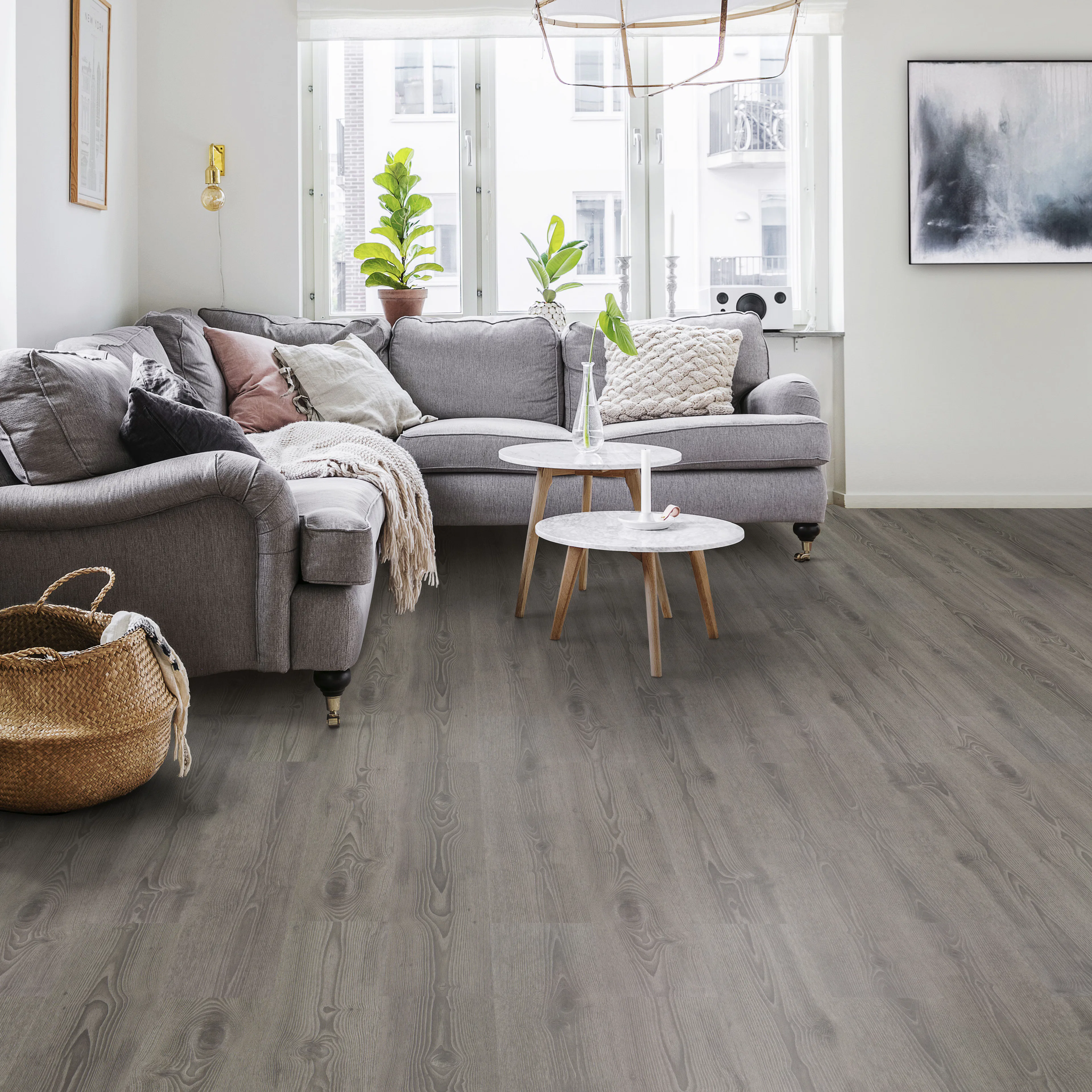Vinylgulv Tarkett Starfloor 55 Skandinavisk Oak Dark Grey