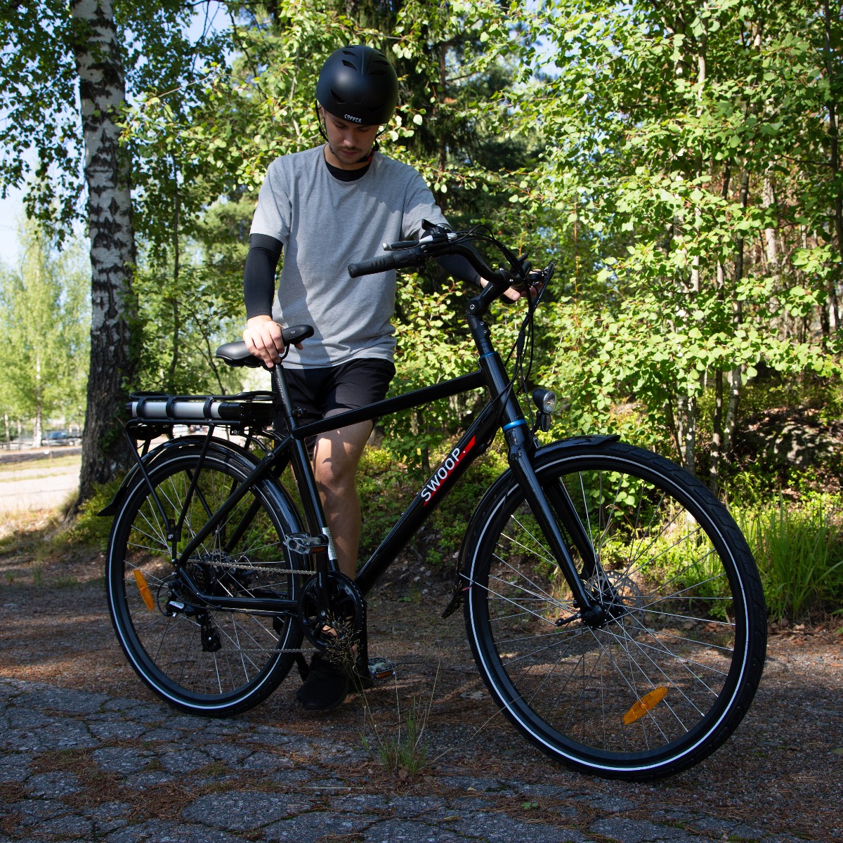 El-sykkel Swoop City, herre 28"