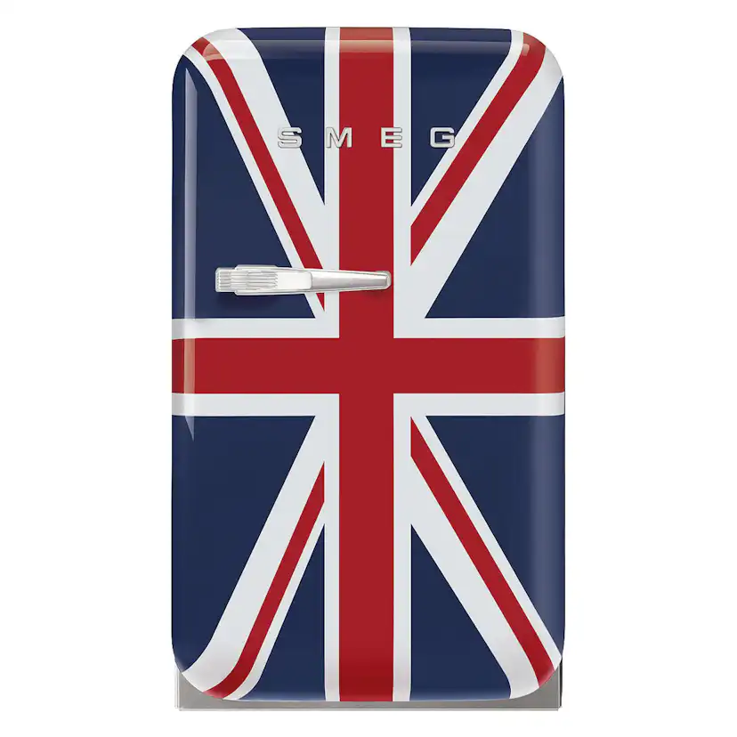 Smeg Fristående Kylskåp 50's Style FAB5RDUJ5 Union Jack, Høyrehengslet