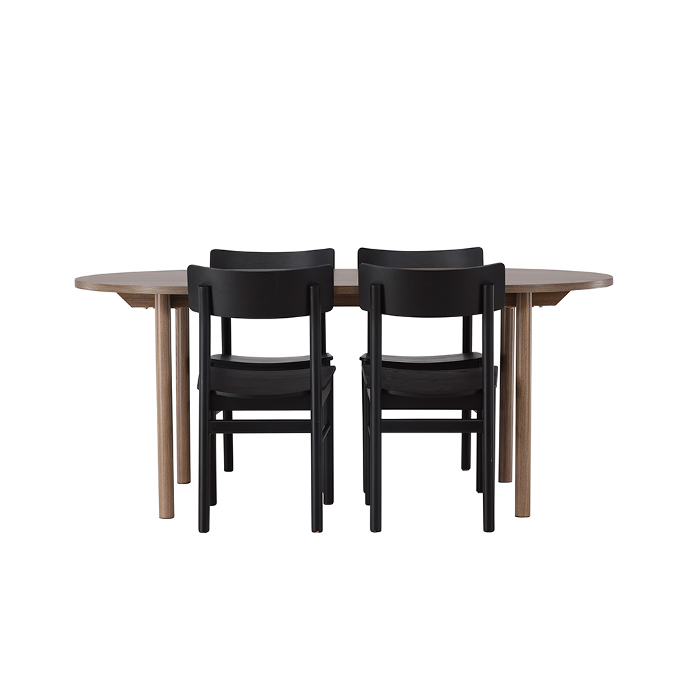 Spisegruppe Venture Home Andy med 4 Montros Stoler
