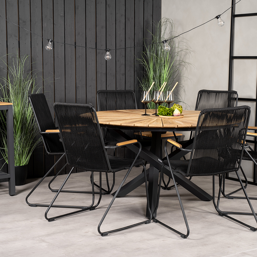 Spisegruppe Venture Home Mexico med 6 Bois Stoler