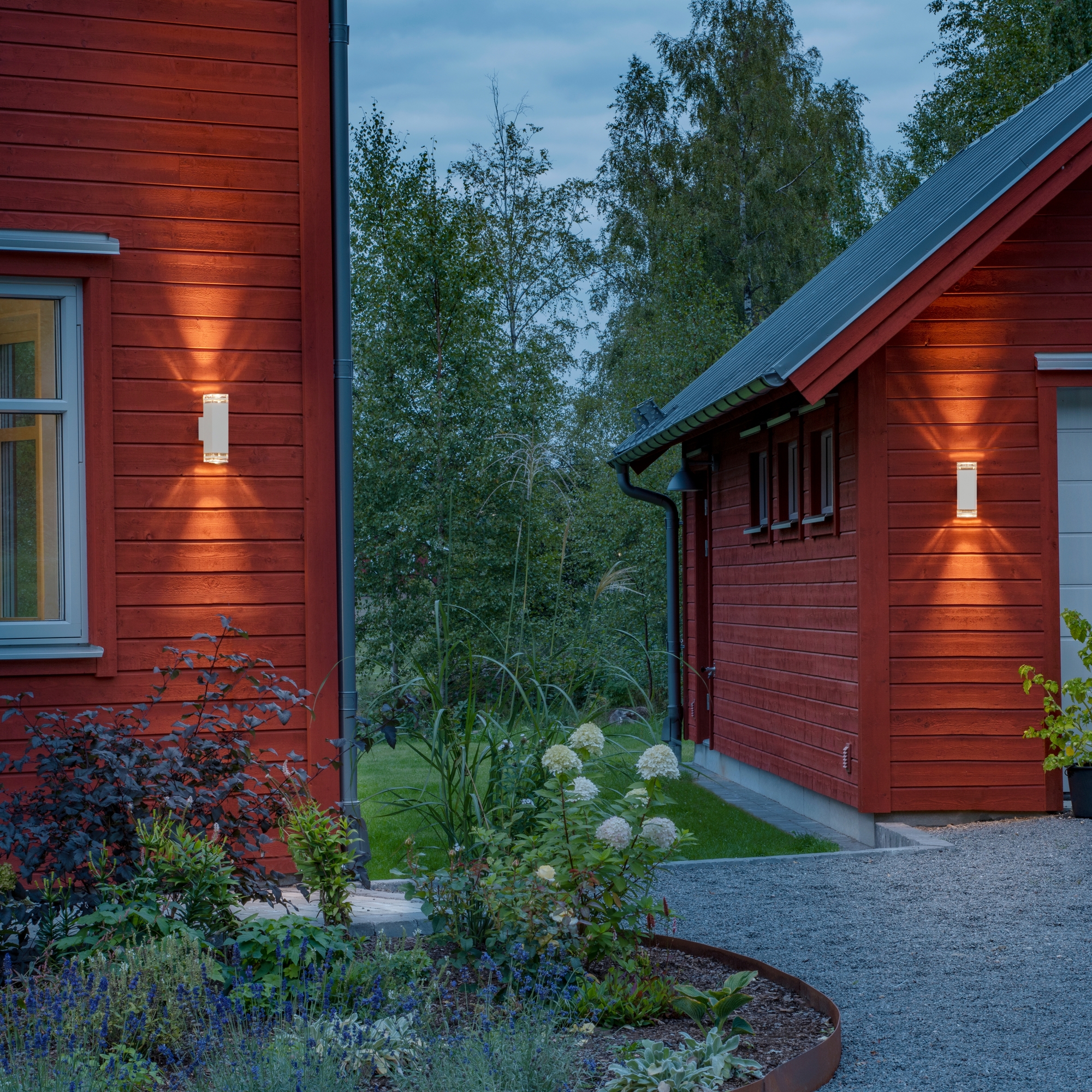 Vegglampe Gnosjö Konstsmide Pollux Opp/Ned Dobbel 2xGU10
