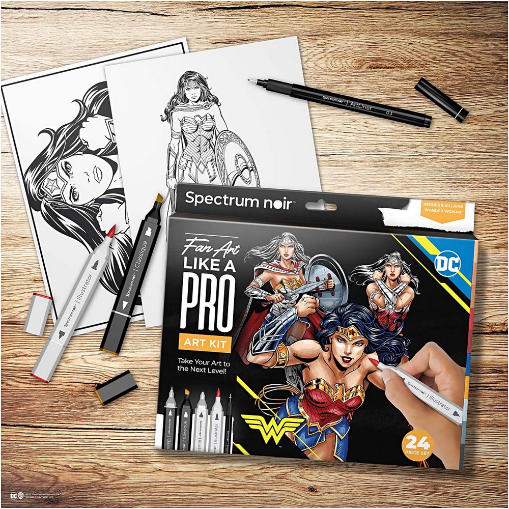 Hobbysett Creativ Company DIY Kit Illustrasjon Wonder Woman