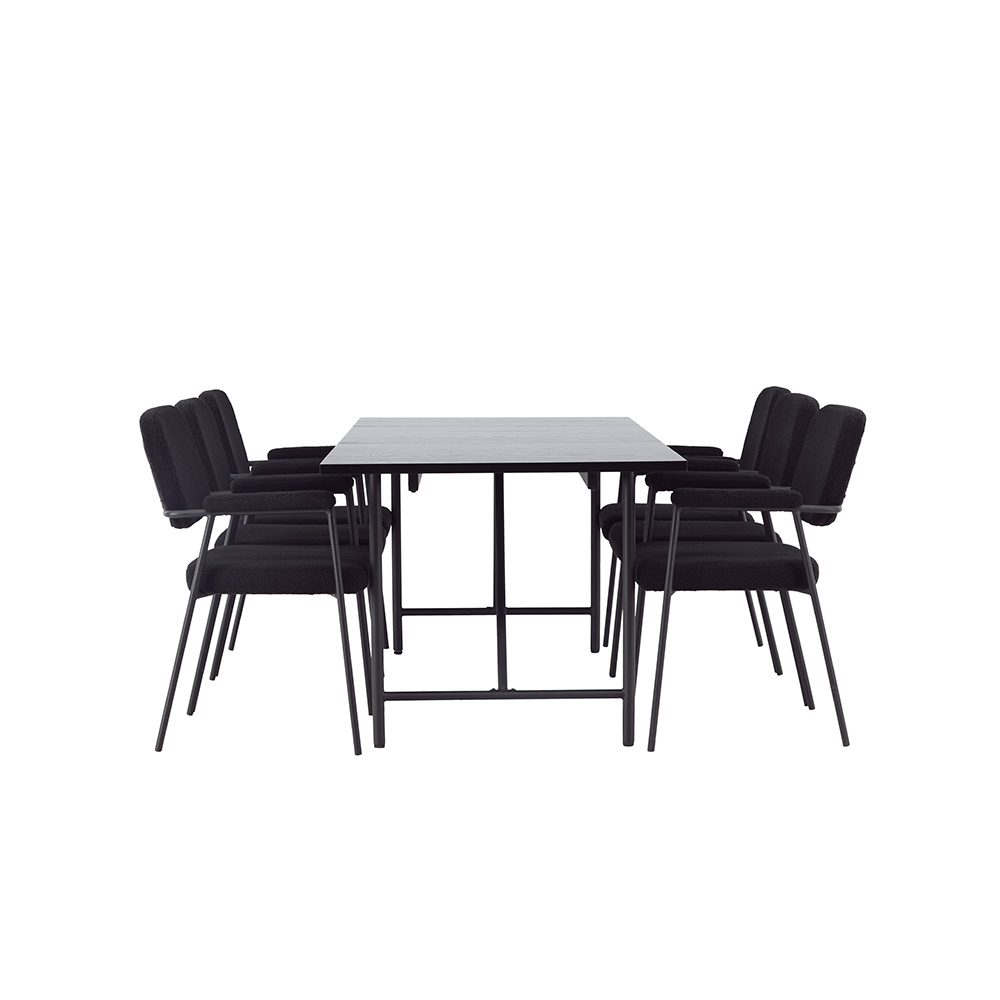 Spisegruppe Venture Home Astrid med 6 Yesterday Stoler