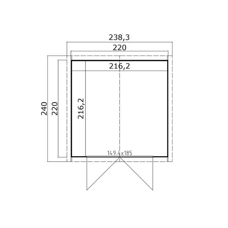 Bod Krifon Innvik 2 Saltak 4,8m²