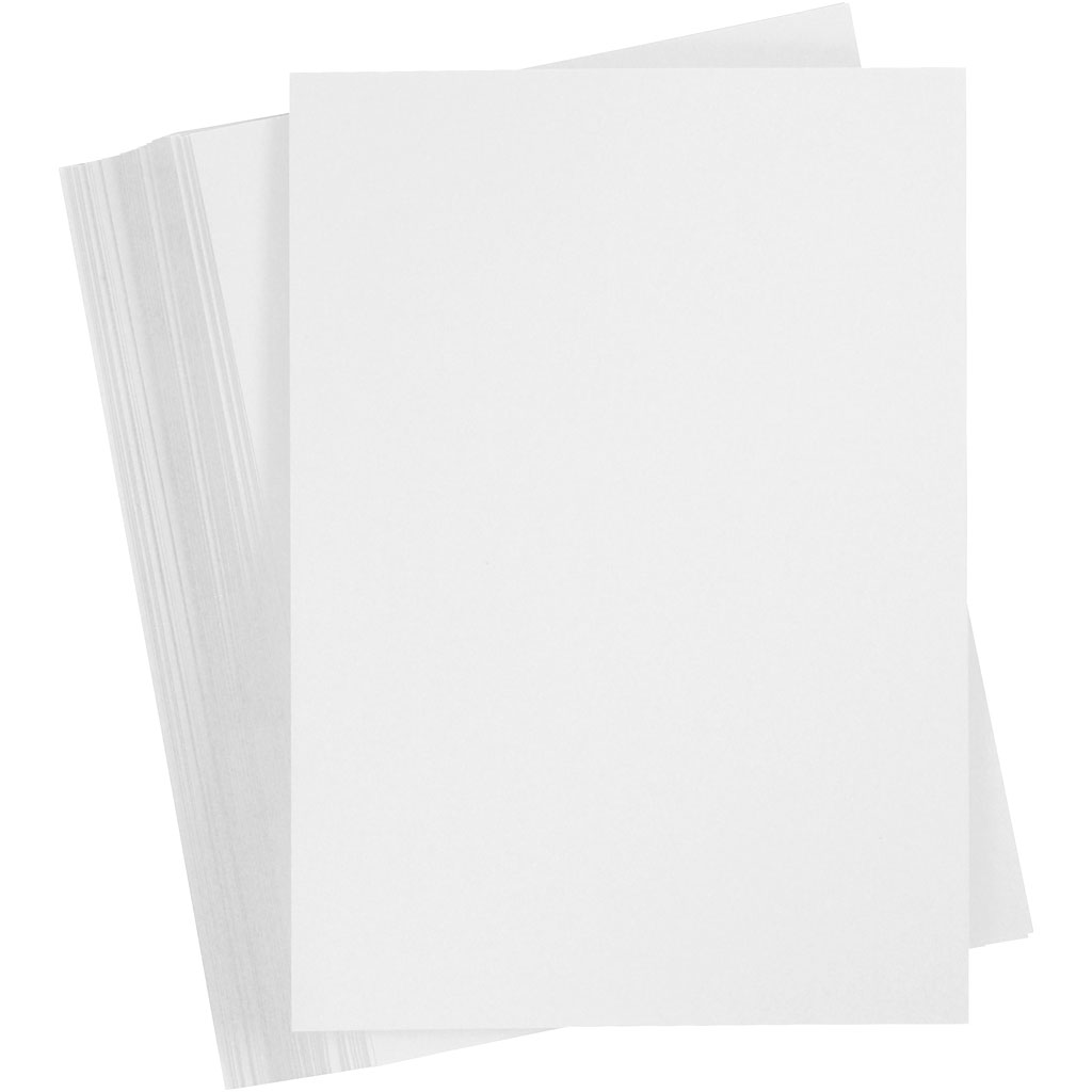 Färgad kartong, snövit, A3, 297x420 mm, 180 g, 100 ark/ 1 fö Snøhvit