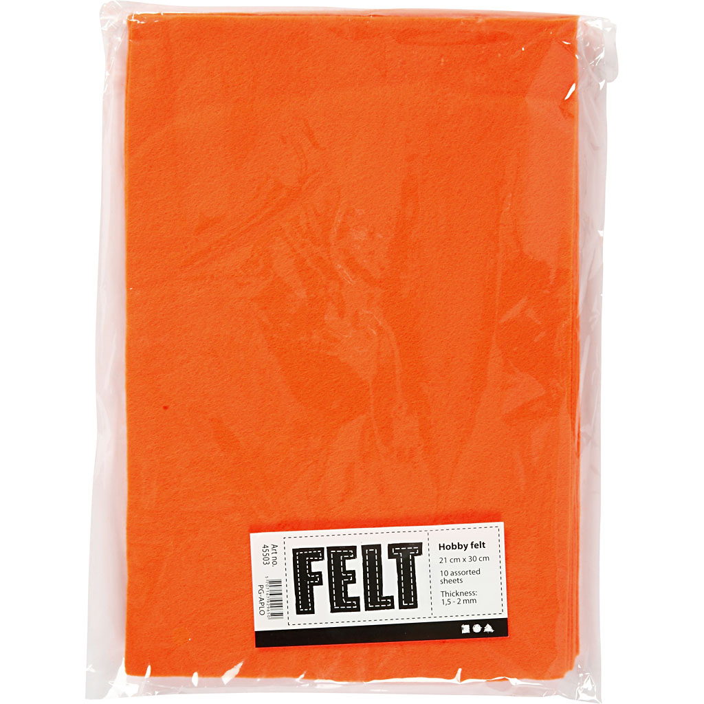 Hobbyfilt Creativ Company A4 210x297 mm 10 Ark/1 Pk