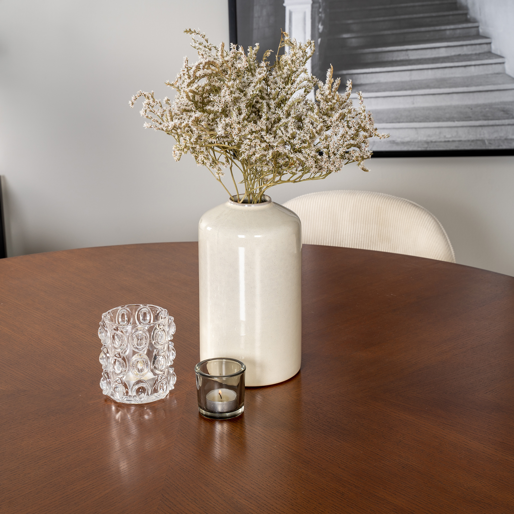 Spisegruppe furniture/fashion Copenhagen med 6 Valentina Fløyel Stoler