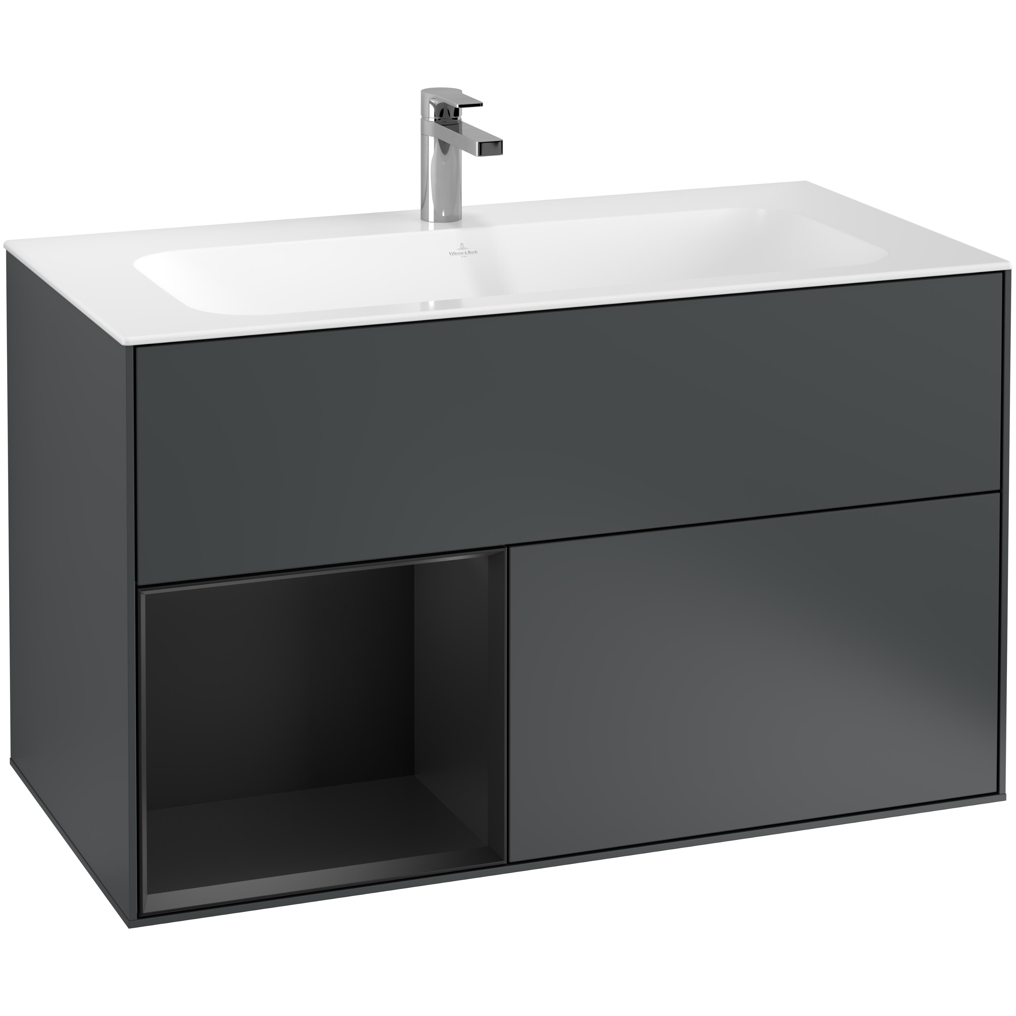 Tvättställsskåp Villeroy & Boch Finion med 2 Lådor och Hylla för Inbyggt Tvättställ