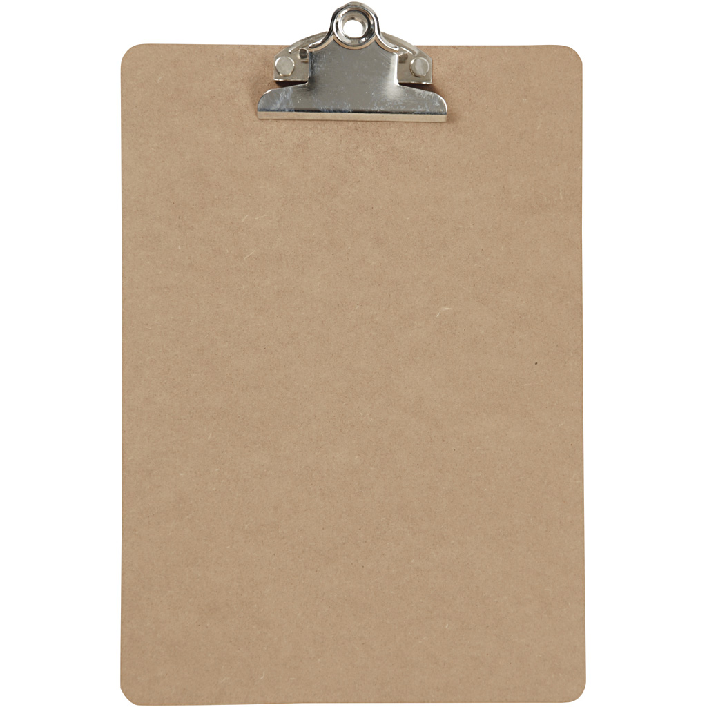 Clipboard/Tegneunderlag Creativ Company Sølv A5 148x210 mm Tykkelse 3 mm 1 stk