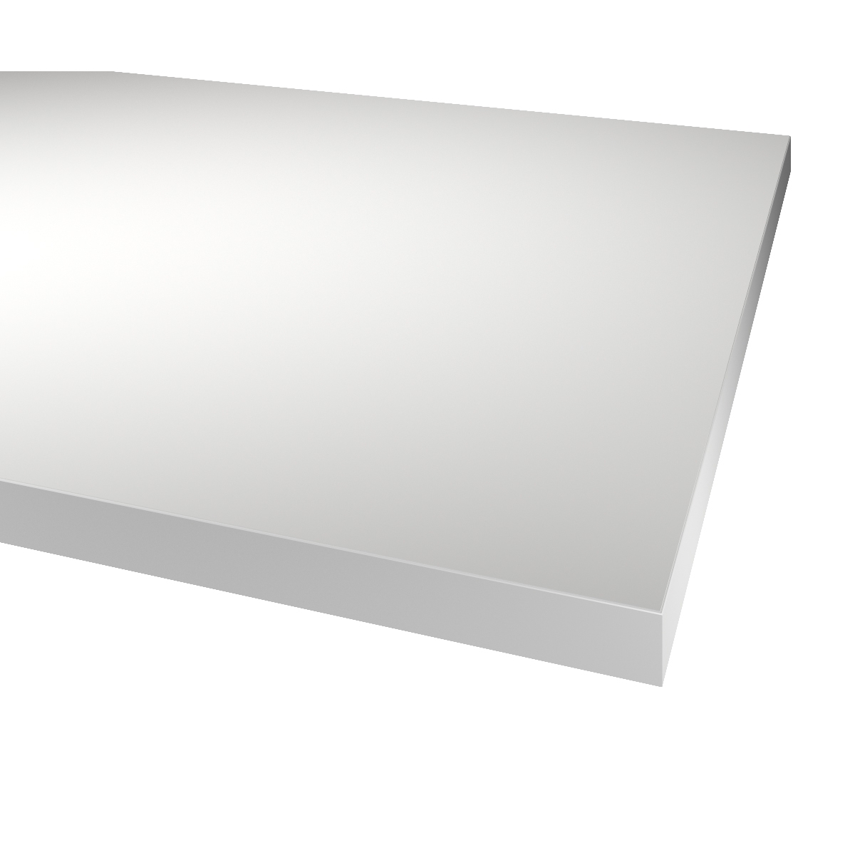 Benkeplate Fibo Laminat 330 Basic White