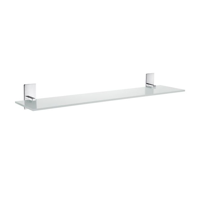 Badrumshylla Smedbo Pool ZK347 Krom/Frostat Glas