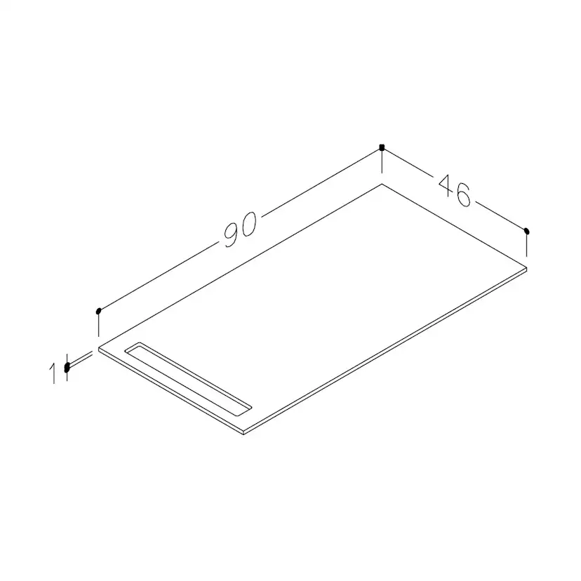 Benkeplate Korsbakken med Håndkleholder