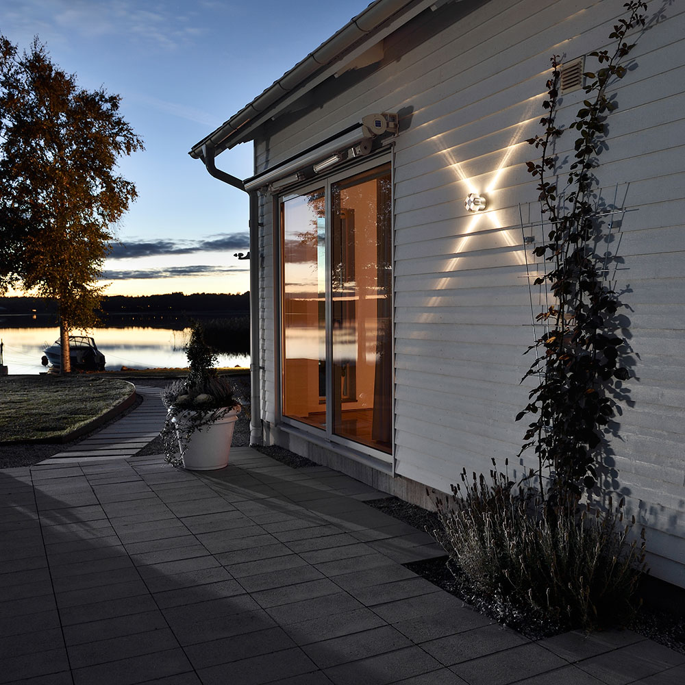 Vegglampe Gnosjö Konstsmide Monza 3W High Power LED Alu