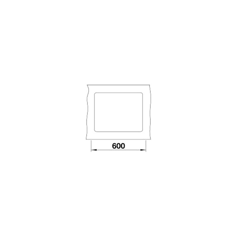 BLANCO SUBLINE 500-F SILGRANIT® INFINO - SVART Sort, Planmontering