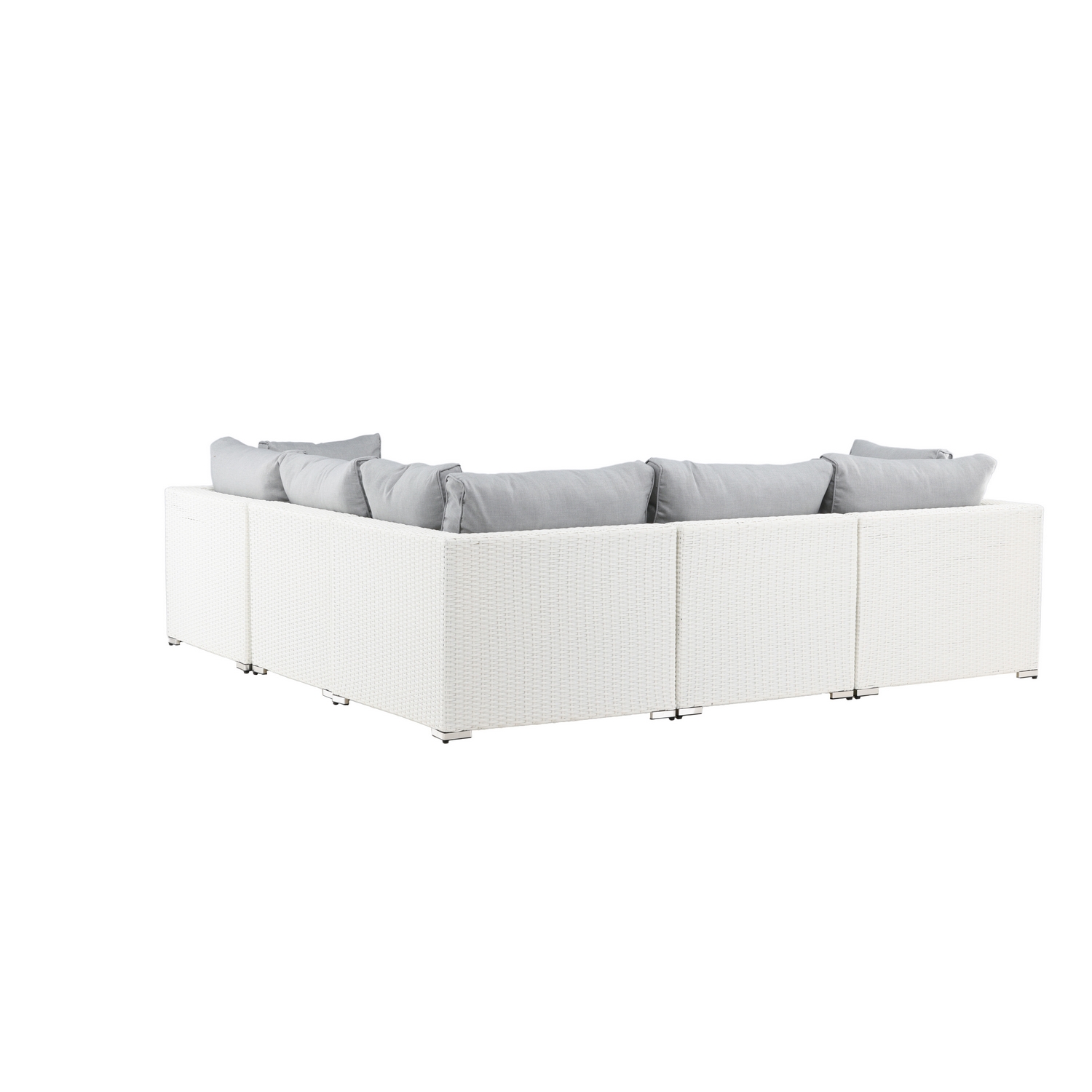 Amazon Modulsoffa 3+2+1 - Vit / grå dyna Hvit