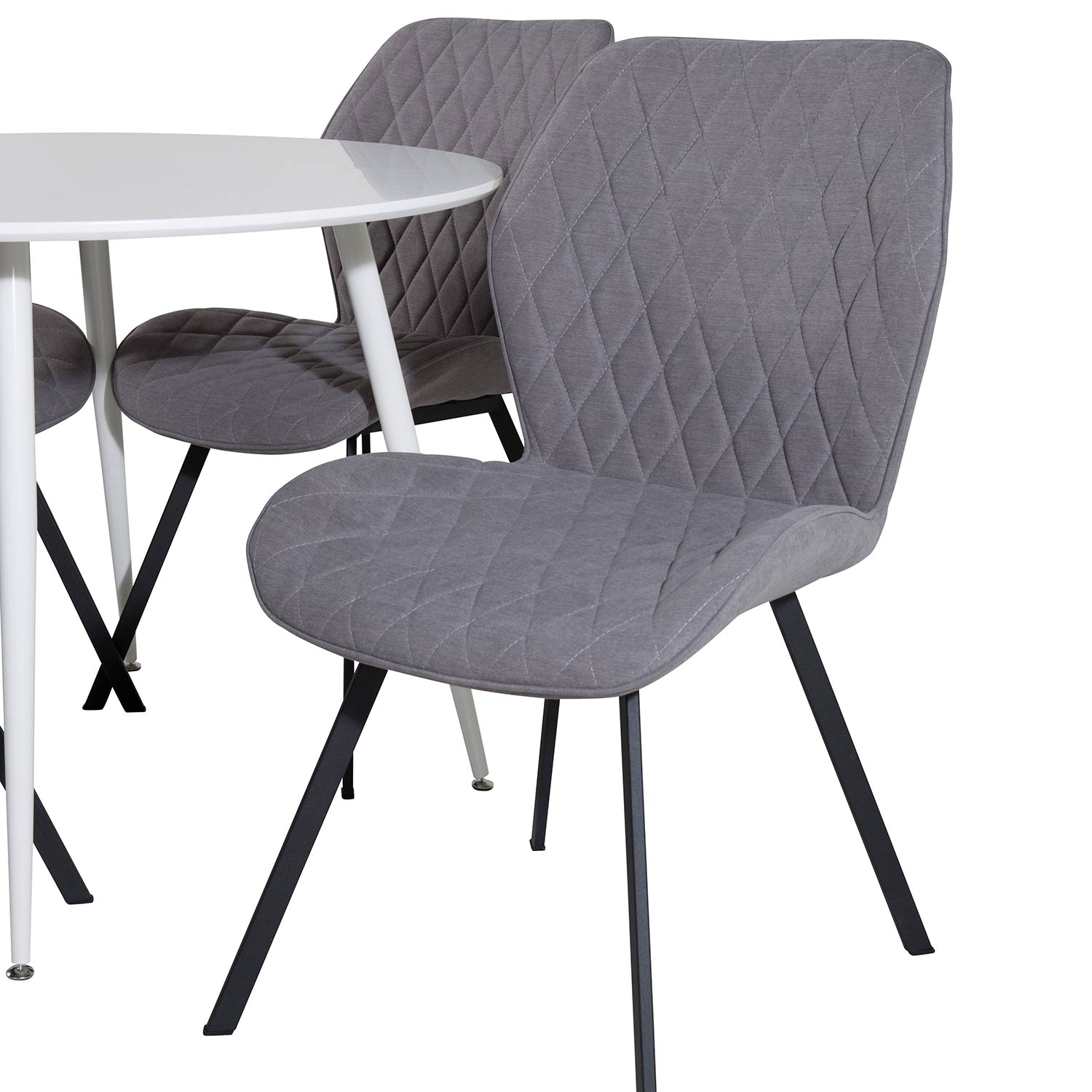 Spisegruppe Venture Home Plake med 4 Geneva Stoler Rundt