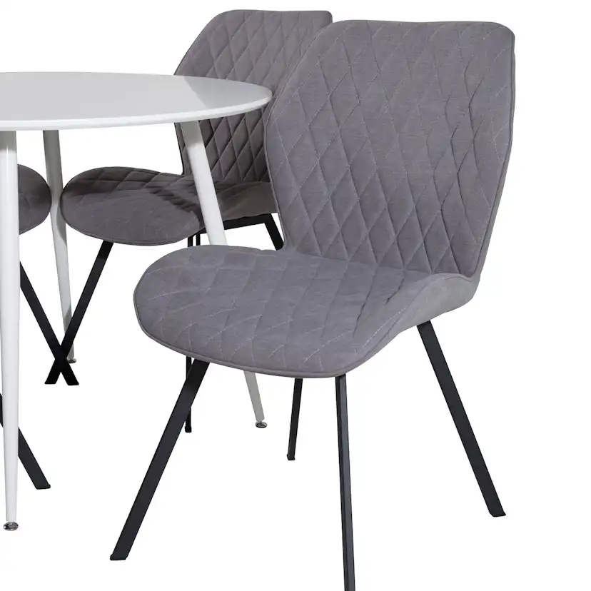 Spisegruppe Venture Home Plake med 4 Geneva Stoler Rundt