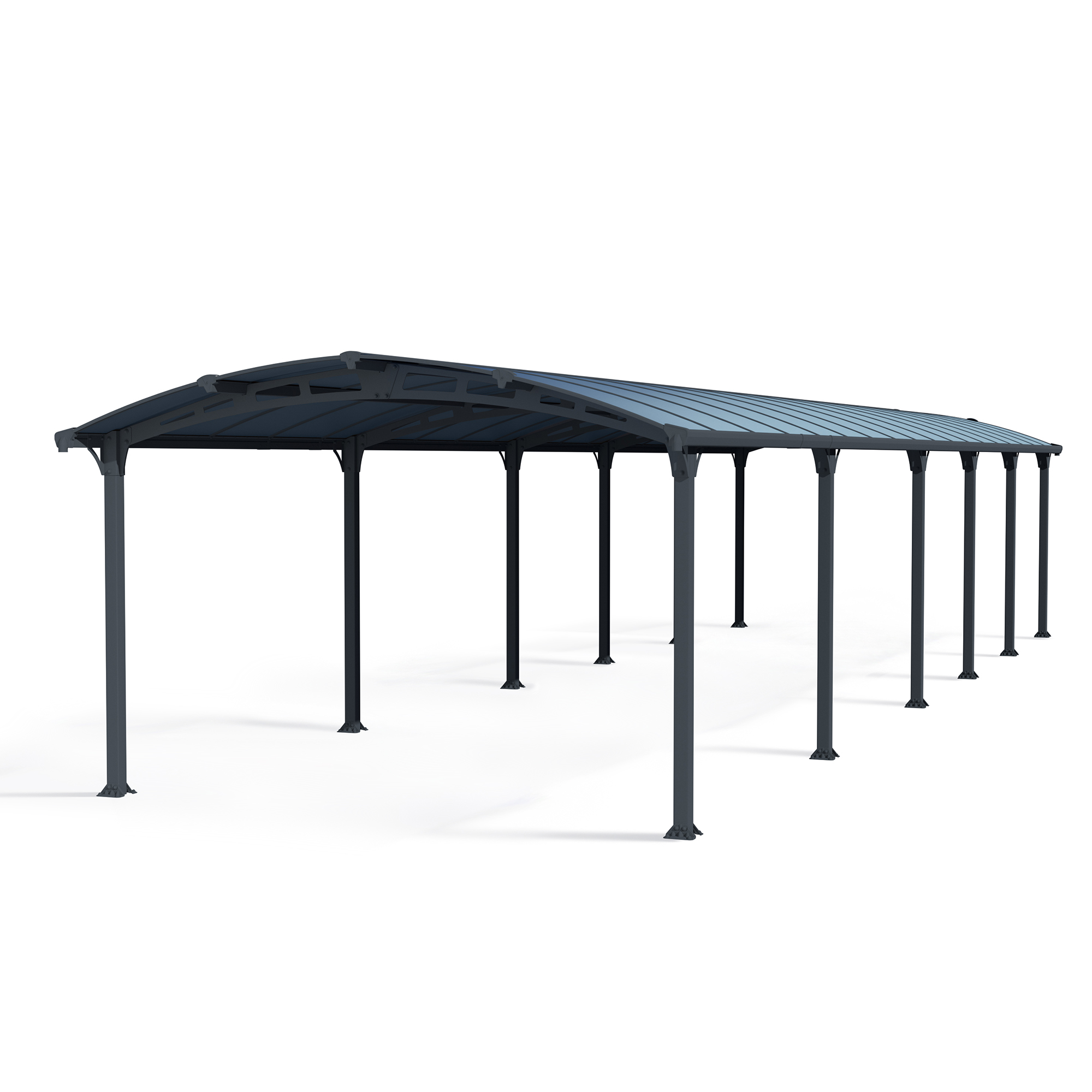 Dobbel Carport Canopia av Palram Arcadia i Metall 3,6x13 m