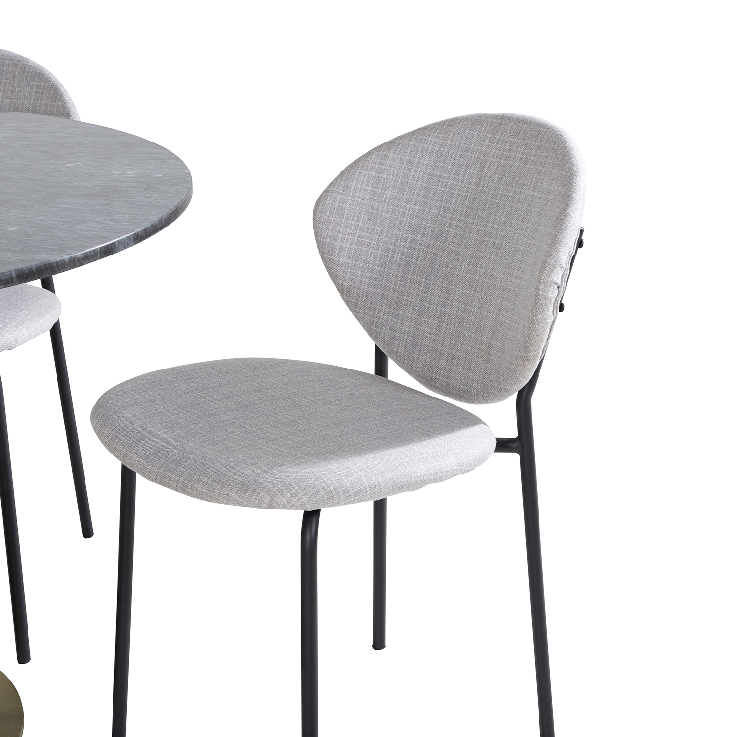 Spisegruppe Venture Home Estelle med 4 Valor Stoler Polyester
