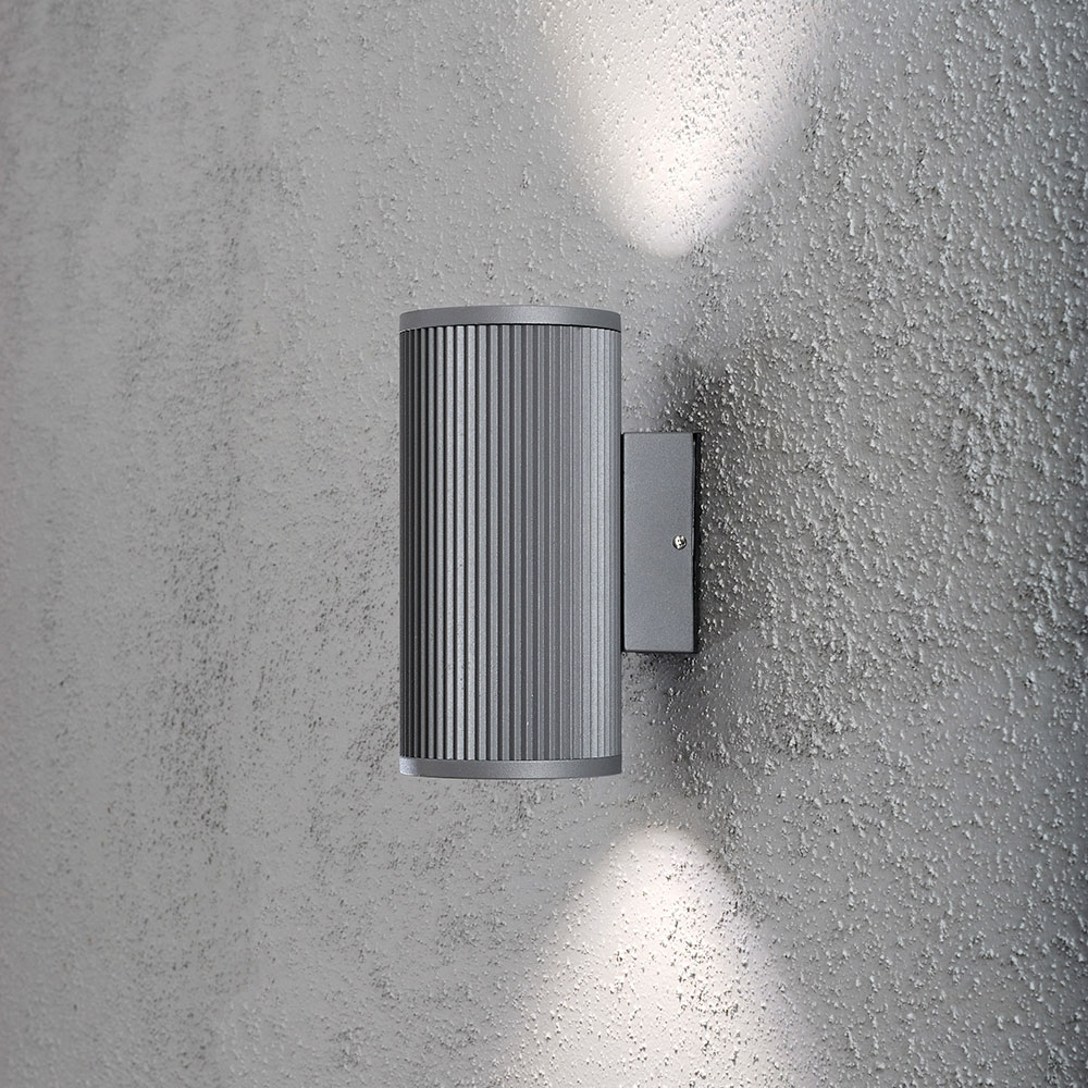 Vegglampe Gnosjö Konstsmide Siracusa Opp/ned GU10 Grå